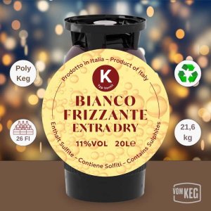 Bianco Frizzante Extra Dry PolyKeg Pro mit Innenbeutel...