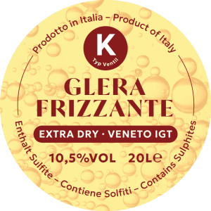 Glera Frizzante Extra Dry Veneto IGT PolyKeg Pro mit...